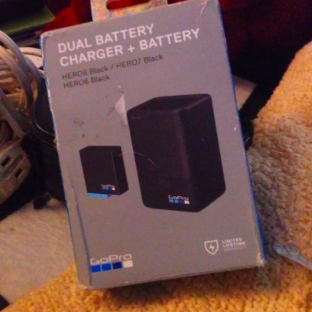 GoPro dual charging station with battery
